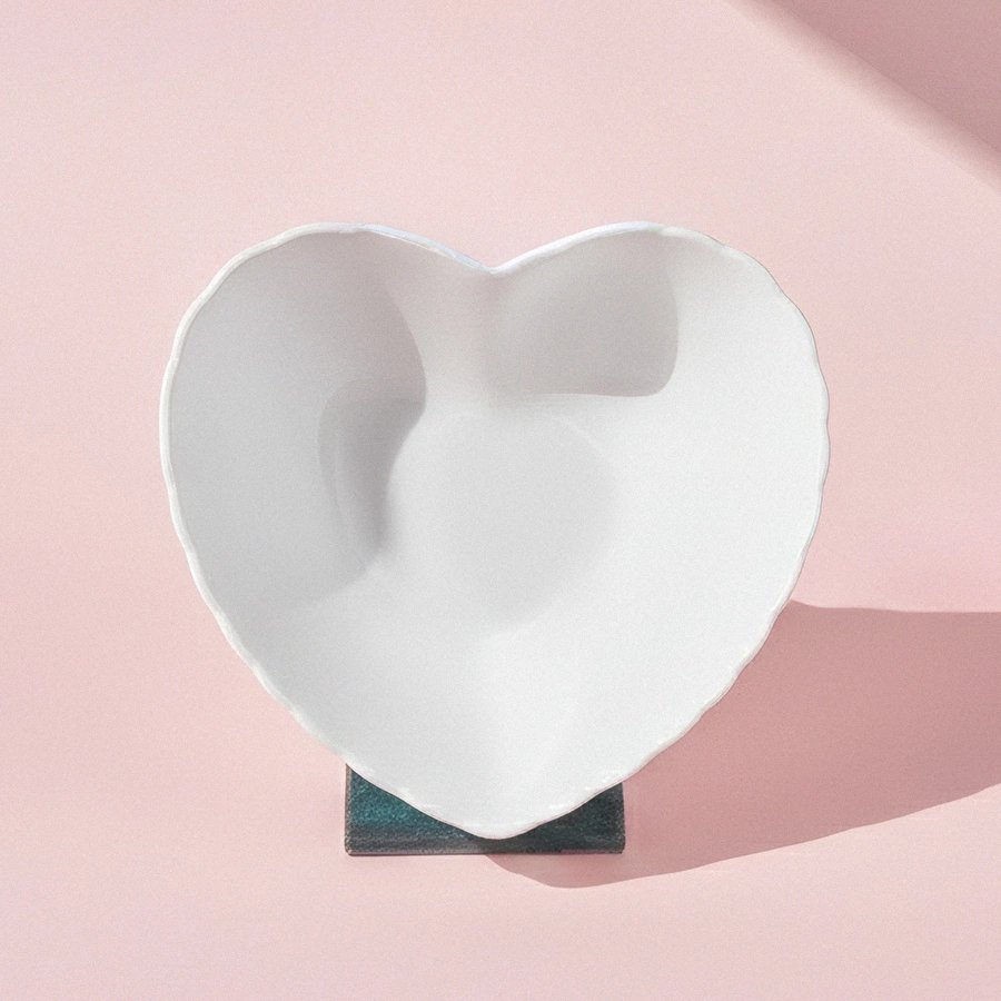 Karaca Pink Love Çerezlik Beyaz 11 cm