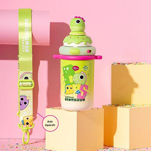 Emsan Baby Dinosaur Termos Yeşil 450 ml