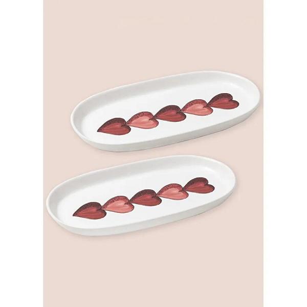 The Mia Luv Oval Servis 2li 29 Cm