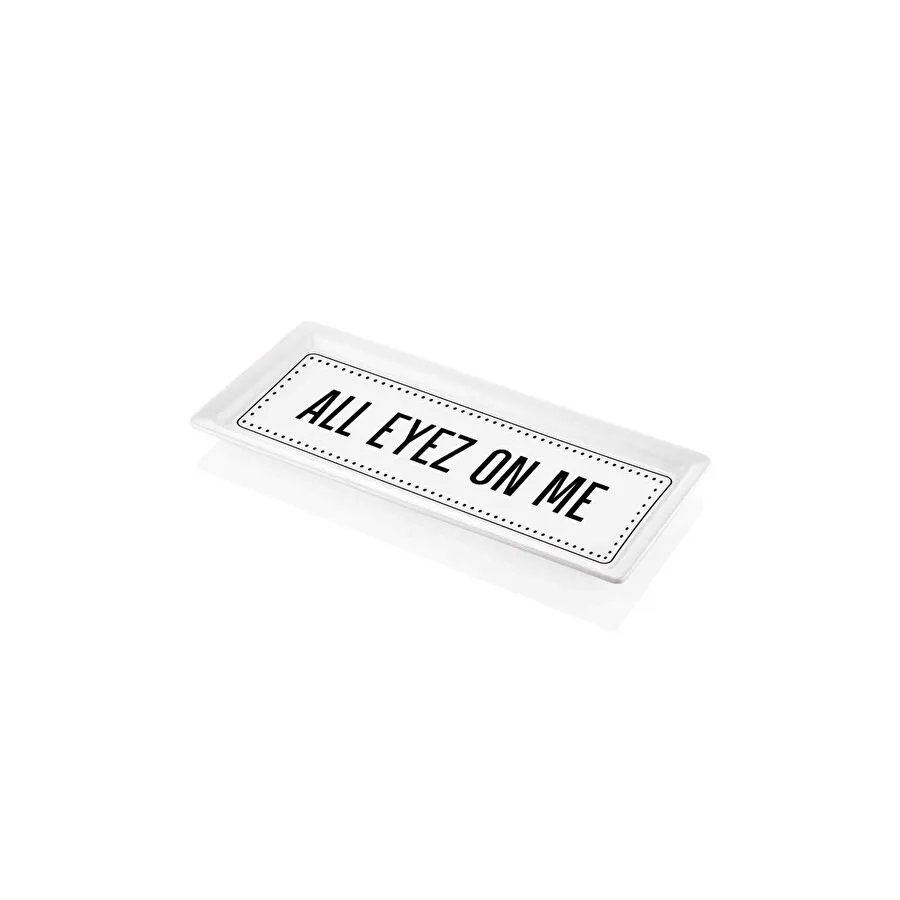 The Mia Dikdörtgen Servis All Eyez On Me - 35 X 16 Cm