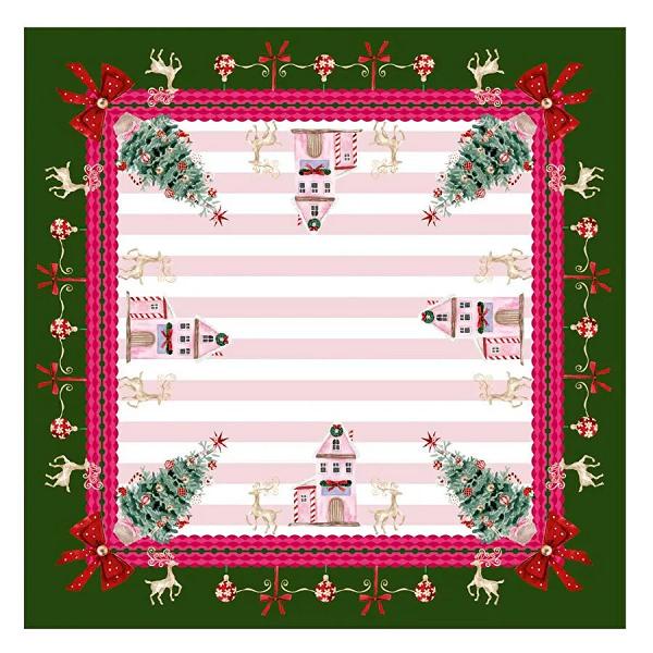 Maxxdeco 140x140 Cm Masa Örtüsü-pink- 12578