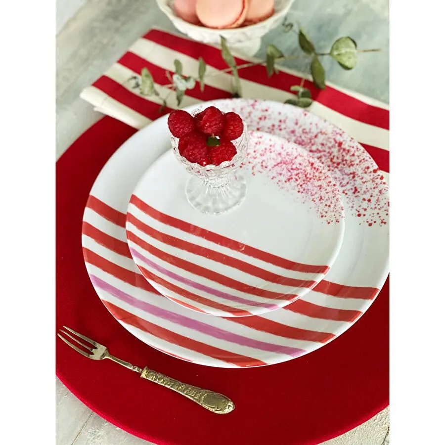 Fern&Co St Tropez Plage Collection Büyük Tabak 4 Lü Set