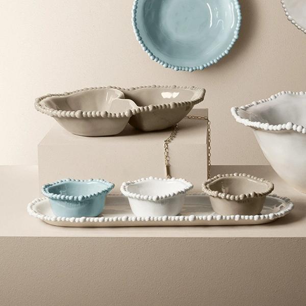 Baci Milano Joke Table Kitchen Melamin 3'lü Küçük Kase Beyaz