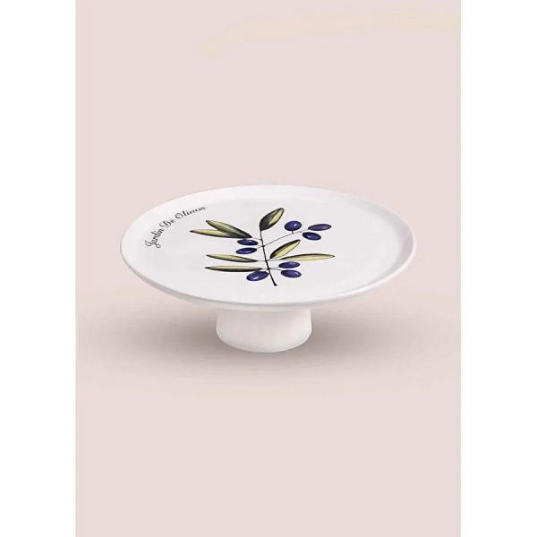 The Mia Olivos Ayaklı Servis Tabağı 10x30 Cm