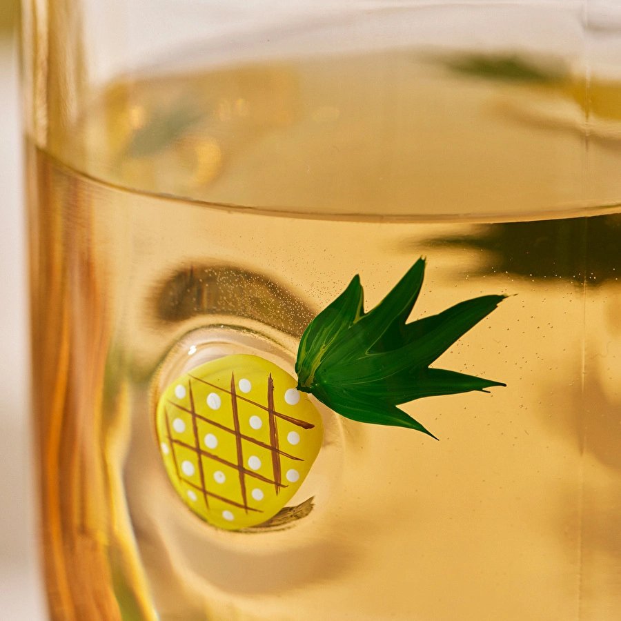 Karaca Pineapple Kadeh 390 ml Sarı
