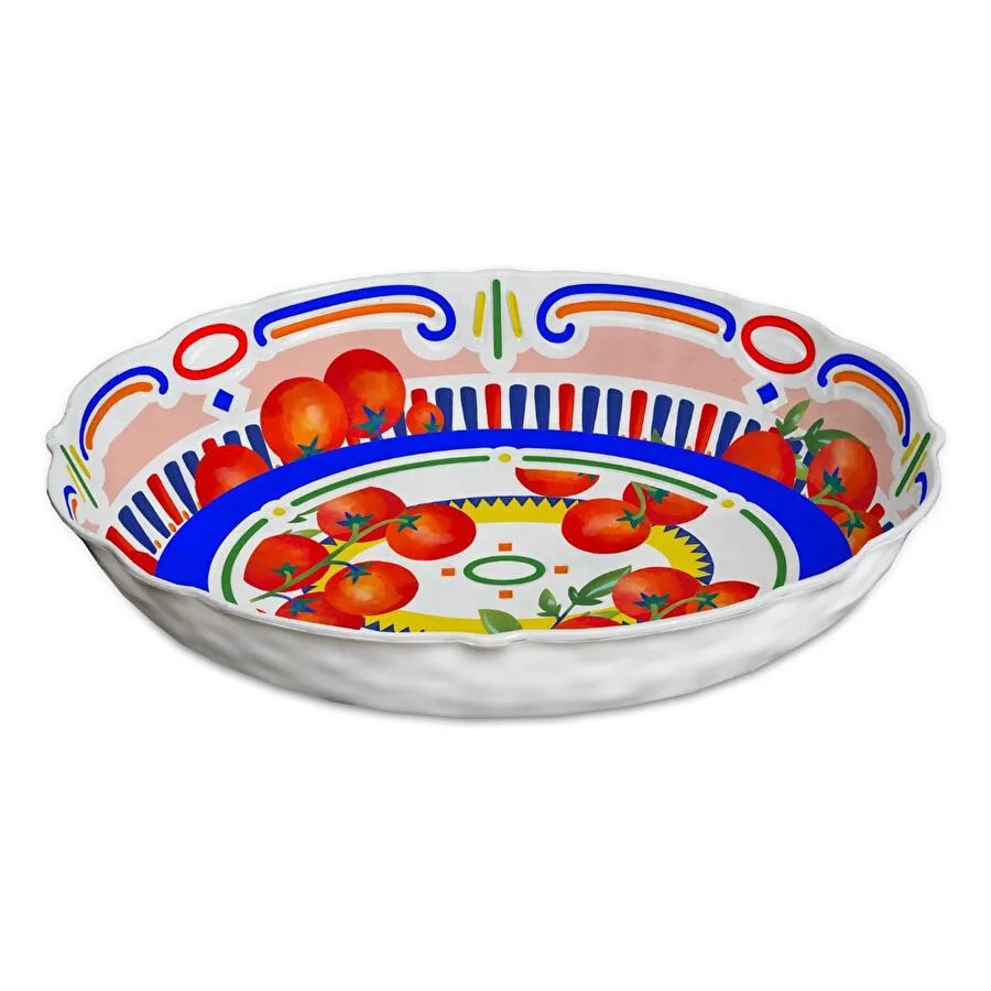 Baci Milano Dolce Vita Oval Servis Kasesi 33 cm, Melamin
