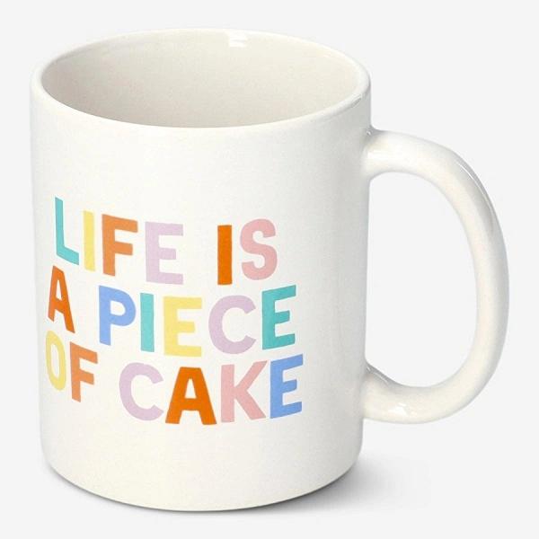 Flying Tiger Copenhagen "Life is a Piece of Cake" Yazılı Kupa 220 ml