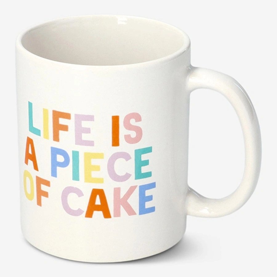 Flying Tiger Copenhagen "Life is a Piece of Cake" Yazılı Kupa 220 ml