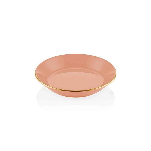 The Mia Basic Yemek Tabağı 6 Lı Set Somon Pembe - 20cm