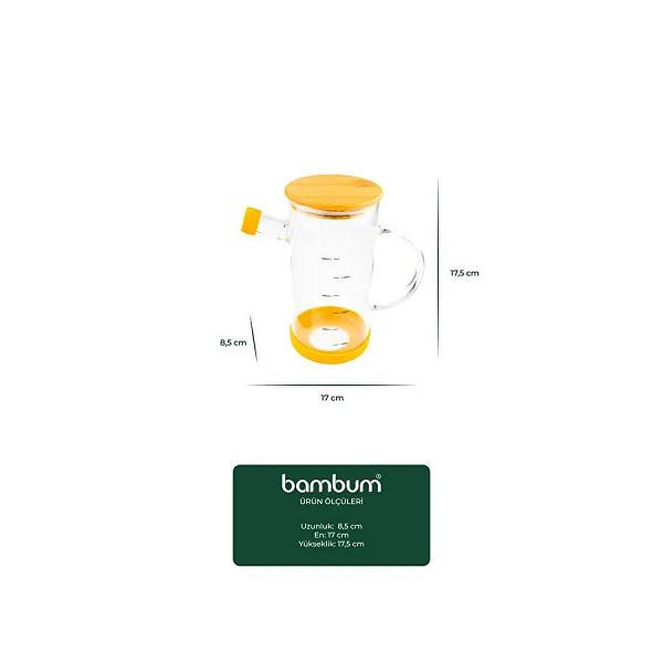 Bambum Gepetto - Bambu Kapaklı Yağdanlık 600ml