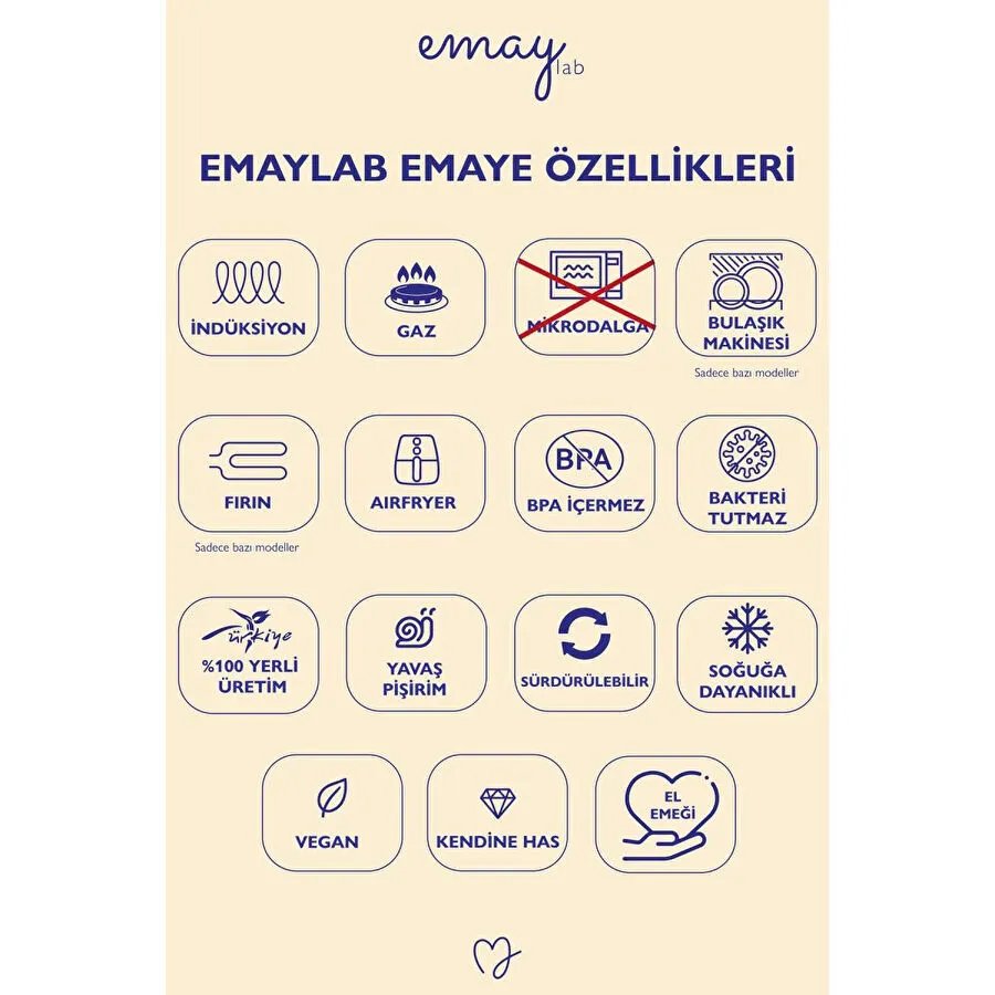 Emaylab Mood Emaye Çukur Makarna Ve Salata Tabağı