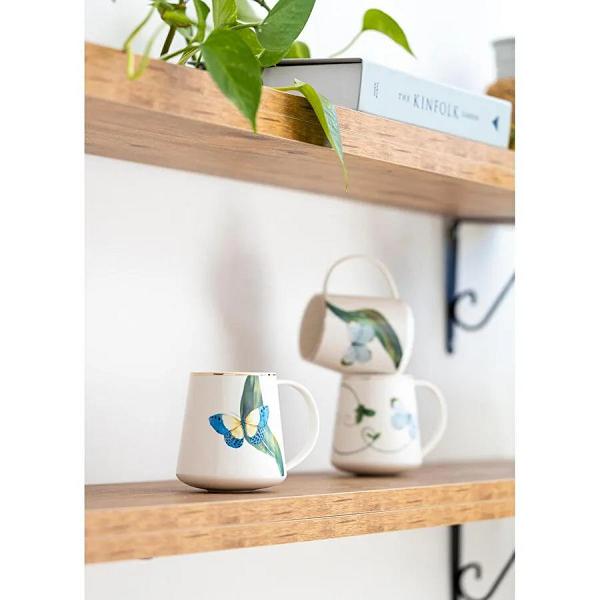 The Mia Folium Blue Porselen Kupa Kpa0262 340 Cc