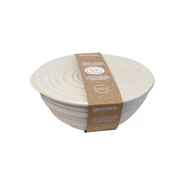Guzzini Tierra XL Kapaklı Salata Kasesi Süt Beyaz 30 cm