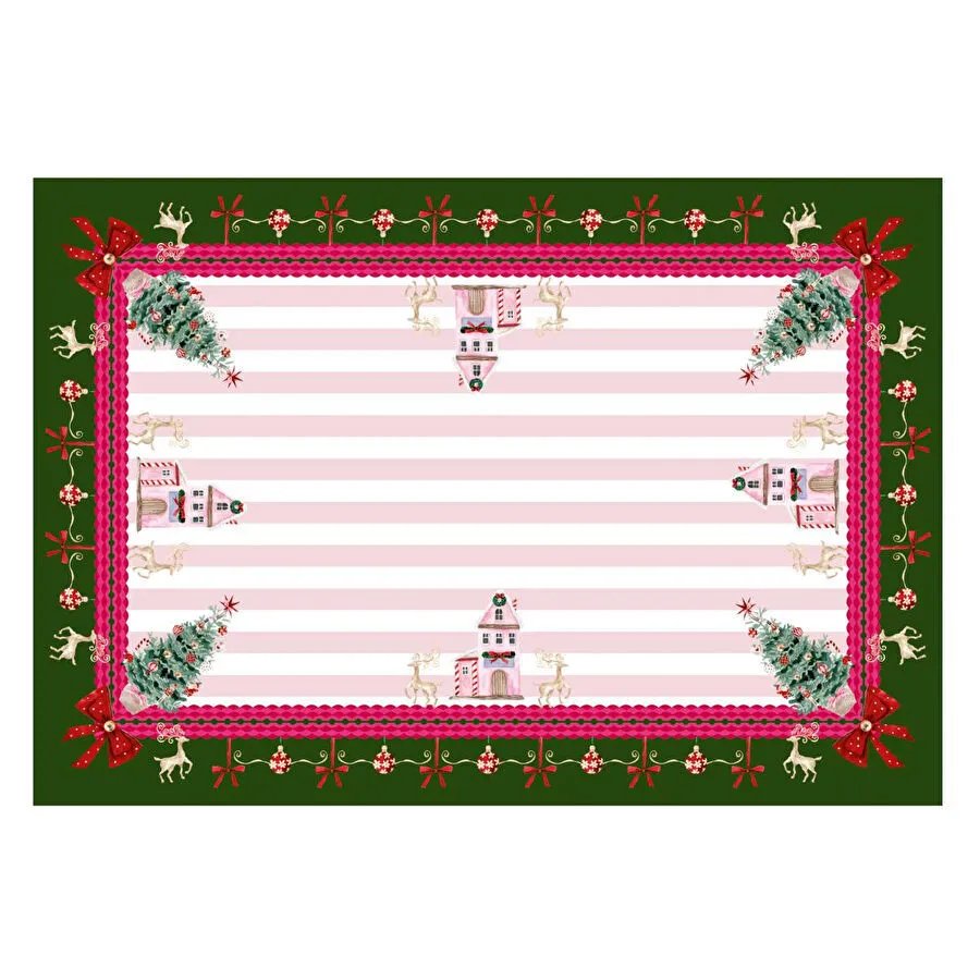 Maxxdeco 140x200 Cm Masa Örtüsü-pink- 12577