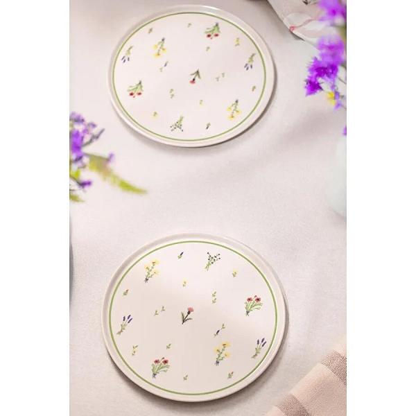 Rakle Botanical Seramik 4'lü Servis Tabağı Seti 26,5 Cm