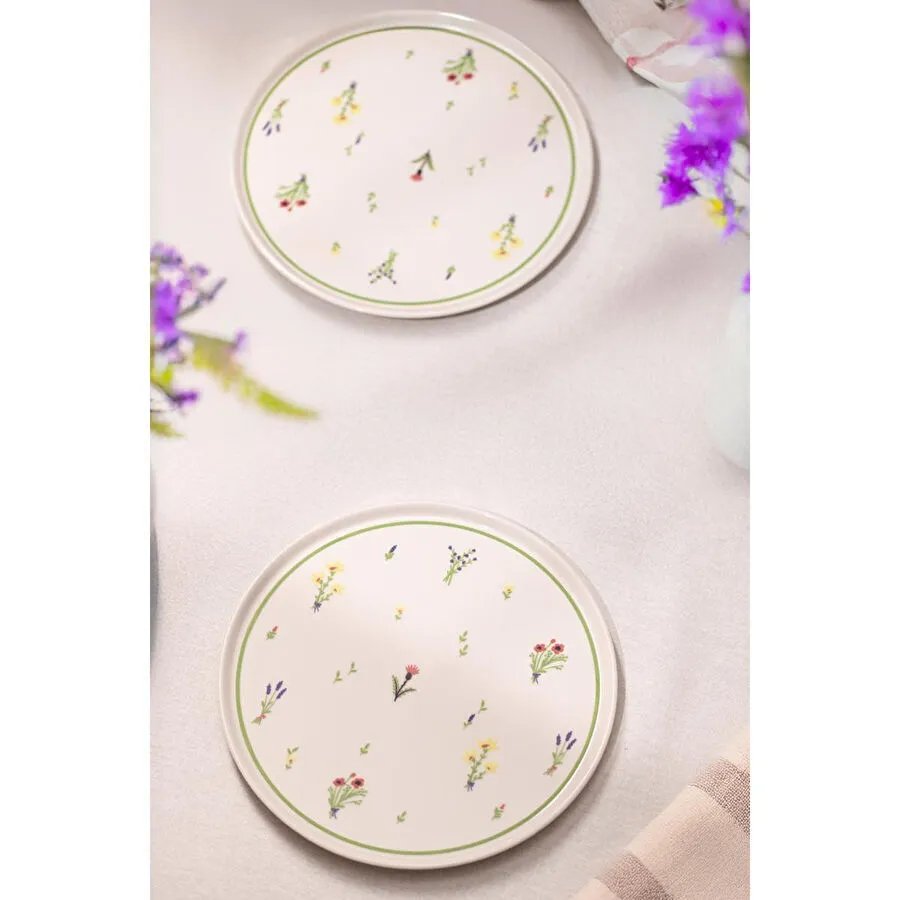 Rakle Botanical Seramik 4'lü Servis Tabağı Seti 26,5 Cm