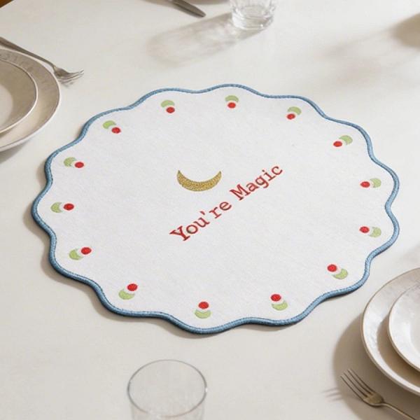Baci Milano Mamma Mia You’re Magic İşlemeli Amerikan Servisi 40 cm Mavi