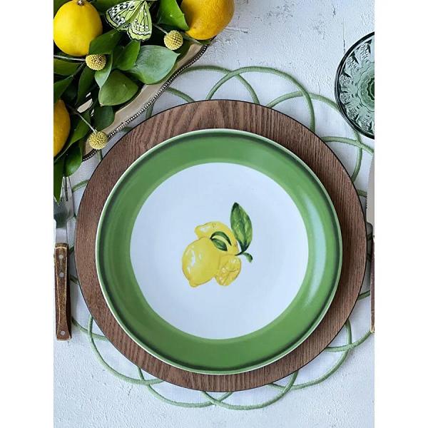 Fern&Co Citrus Collection Porselen Yemek Tabağı