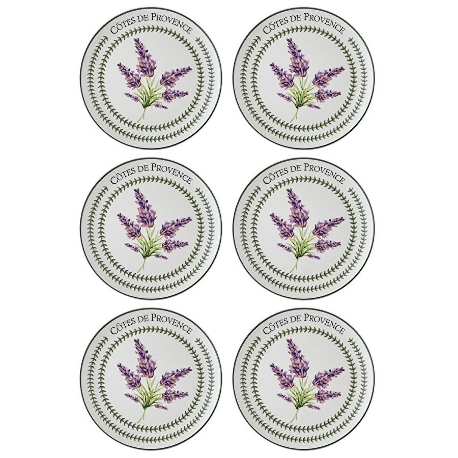 The Mia Provence Lavanta Servis Tabağı 6lı Set 26 Cm Prc04