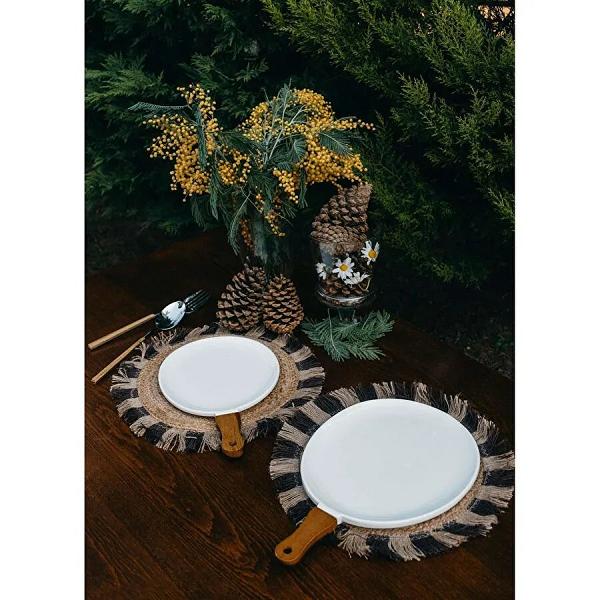 The Mia Woody Porselen Servis 34x21 Cm