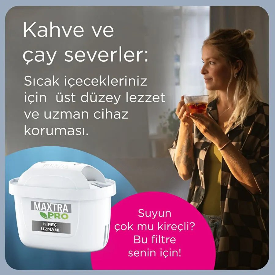 BRITA Maxtra Pro Kireç Uzmanı Yedek Su Arıtma Filtresi, 2’li