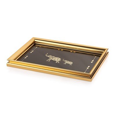 Schafer Bolero Tepsi 1 Parça-Gold/Siyah01